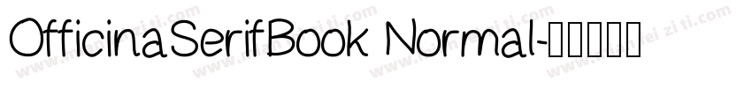 OfficinaSerifBook Normal字体转换